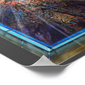 Kerkaal gekleurd glas poster (Hoek)