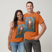 Kerkaal gekleurd glas t-shirt (Unisex)