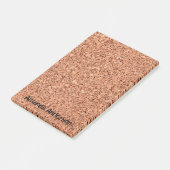 Kerkaart met gepersonaliseerde tekst post-it® notes (Schuin)