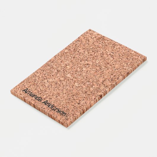 Kerkaart met gepersonaliseerde tekst post-it® notes (Schuin)