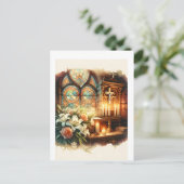 Kerkaltaar gepersonaliseerd briefkaart (Staand voorkant)