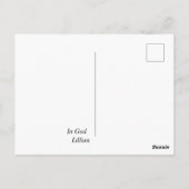 Kerkaltaar gepersonaliseerd briefkaart (Achterkant)