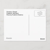 Kerkapel in Frederick Maryland Briefkaart (Achterkant)
