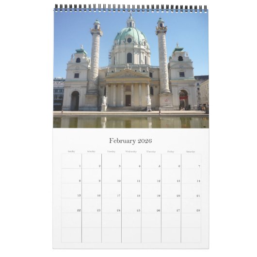 kerkarchitectuur kalender (Feb 2026)