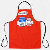 Kerkbanket of pastoor waardering humoristisch schort (Voorkant)