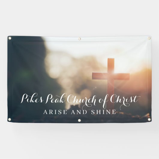 Kerkbanner | Sta op & Schijn Spandoek (Horizontaal)