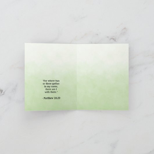  kerkbijbel Verse Sage Notitiekaartje (Binnen)