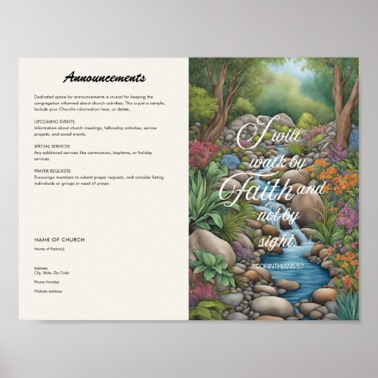 kerkblad poster (Voorkant)