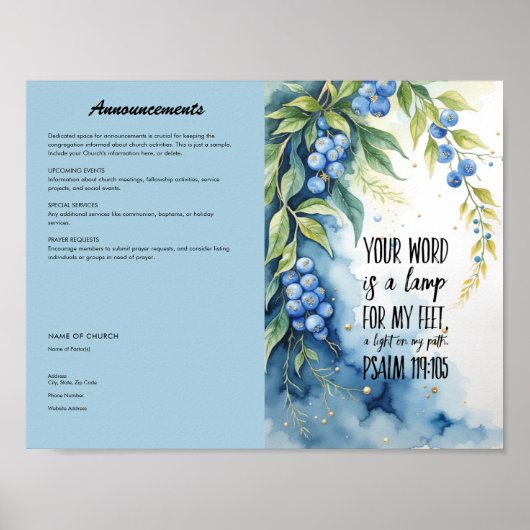 kerkblad poster (Voorkant)