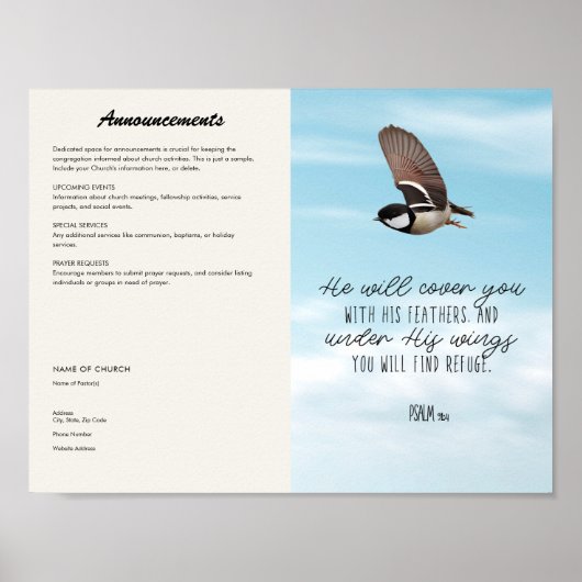 kerkblad poster (Voorkant)