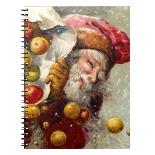  kerkboek Apple Santa-laptop voor feestdagen Notitieboek (Voorkant)