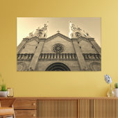 kerkbuitenkant canvas afdruk (Insitu (Woonkamer))