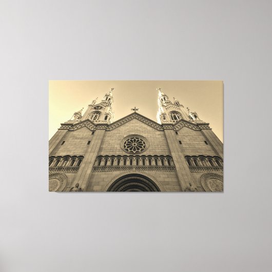 kerkbuitenkant canvas afdruk (Voorkant)