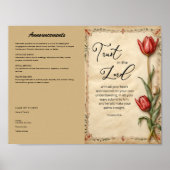 Kerkbulletin voor downloaden en afdrukken poster (Voorkant)