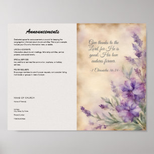 Kerkbulletin voor downloaden en afdrukken poster