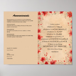 Kerkbulletin voor downloaden en afdrukken poster