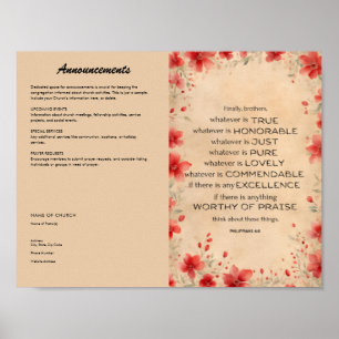 Kerkbulletin voor downloaden en afdrukken poster