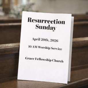 Kerkbulletincover voor Pasen Flyer