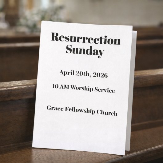 Kerkbulletincover voor Pasen Flyer