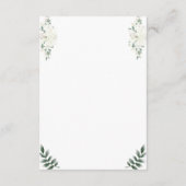 Kerkceremonie Bijkaart Informatiekaartje (Achterkant)