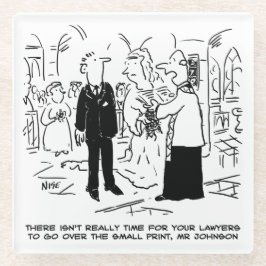 Kerkdienst Huwelijk Dominee Zegt Nee tegen Advocat Glazen Onderzetter