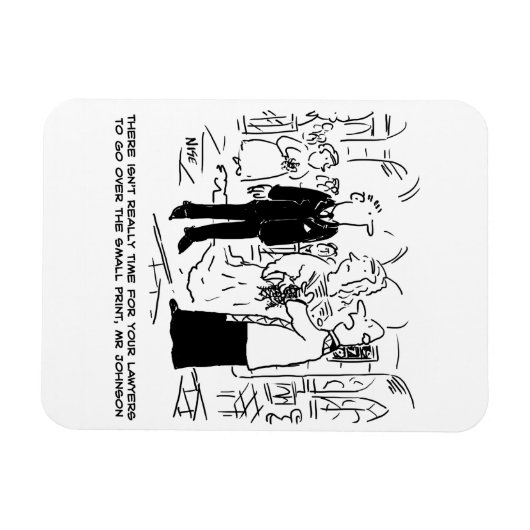 Kerkdienst Huwelijk Dominee Zegt Nee Tegen Advocat Magneet (Horizontaal)