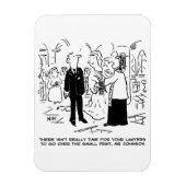 Kerkdienst Huwelijk Dominee Zegt Nee Tegen Advocat Magneet (Verticaal)