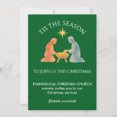 Kerkdiensten HET IS TIJD Moderne kerst Feestdagenkaart (Voorkant)