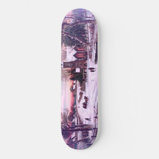 Kerkdiensten op kerstavond ochtend persoonlijk skateboard (Voorkant)