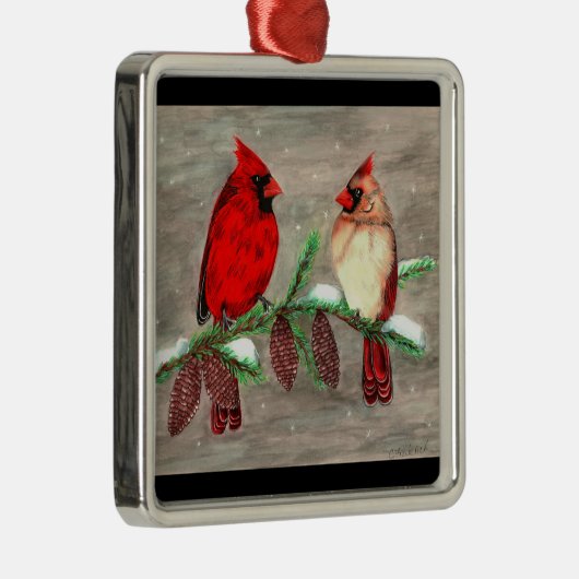 kerkdinalen metalen ornament (Rechts)