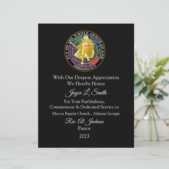 Kerkelijk Certificaat van Waardering (Staand voorkant)