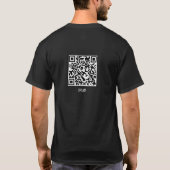 Kerkelijk T-Shirt met QR-code voor Mannen 'Kom op (Achterkant)