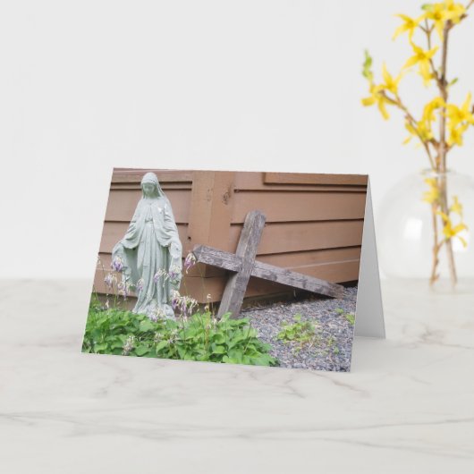 "Kerkelijke Artikelen" Pasen Kaart (Gele Bloem)