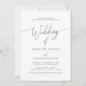 Kerkelijke huwelijksceremonie, modern script kaart (Voorkant)