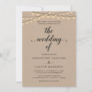 Kerkelijke huwelijksceremonie, ouders die ontvange kaart