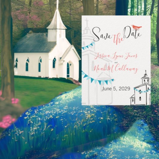 Kerkelijke Kerk We gaan naar de Kapel Bruiloft Kaart
