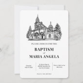 Kerkelijke kunst minimalistisch kaart (Voorkant)