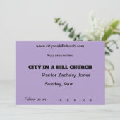 kerkelijke uitnodiging (Staand voorkant)