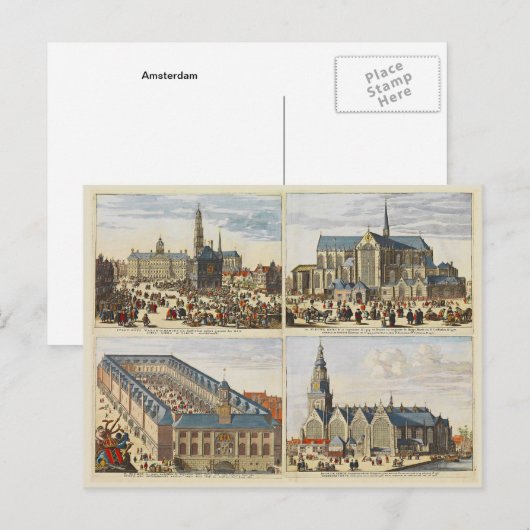  kerken in Amsterdam Briefkaart (Voorkant / Achterkant)