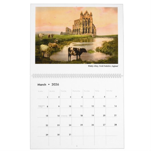 Kerken, kerken en kathedralen 2026 kalender (Mar 2026)