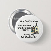 Kerken Ronde Button 5,7 Cm (Voorkant /achterkant)