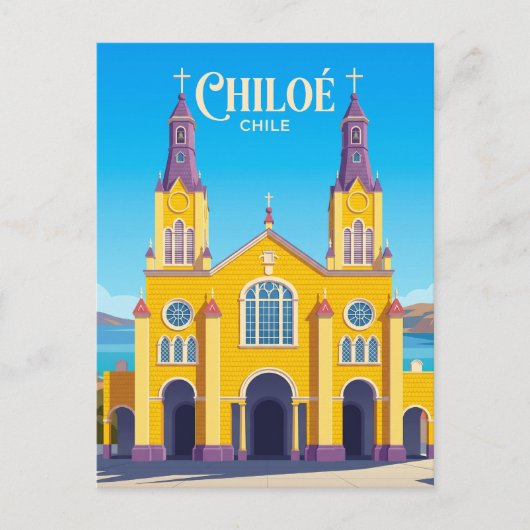 Kerken van Chiloe Chili Briefkaart (Voorkant)