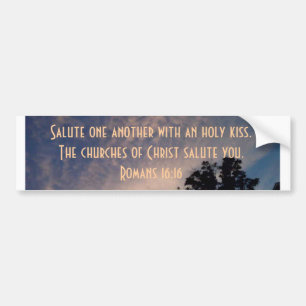 Kerken van Christus begroeten u Bumpersticker