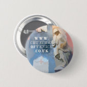 Kerken van de Venetië-badge Ronde Button 5,7 Cm (Voorkant /achterkant)