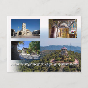 Kerken van het briefkaart Cyprus