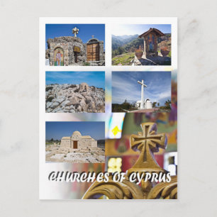 Kerken van het briefkaart Cyprus