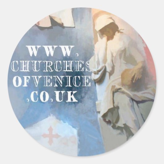 Kerken van Venetië kleine sticker (Voorkant)