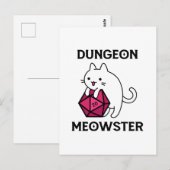 Kerker Meowster Kat Grappig Briefkaart (Voorkant / Achterkant)