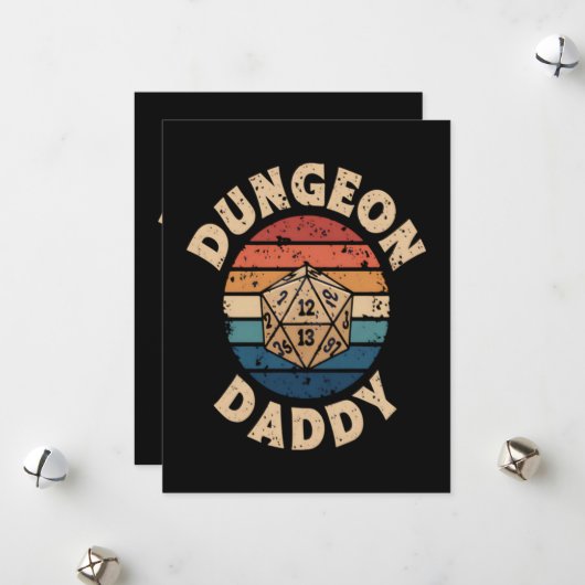 Kerker Papa Vaderdag Feestdagenkaart (Voorkant / Achterkant in situ)