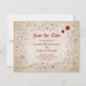 Kerkerkaart RPG Gamer Bruiloft Save The Date (Voorkant)